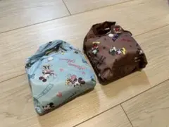 エコバッグ2点セット　ミッキーマウス・ミニーマウス