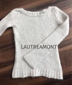 LAUTREAMONT モヘヤ ウール ニット　ライトグレー　セーター