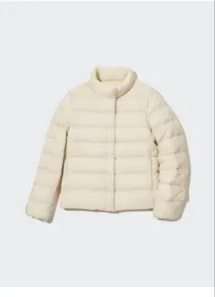 ユニクロ　ライトダウンジャケット　ホワイト