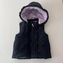 mezzopiano メゾピアノ フリルダウンベスト 110～120cm S