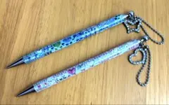 平成クーリア Y2K ギャル バタフライ ハート チャームつき シャーペン2点のサムネイル