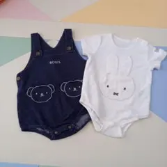 ミッフィー　ボリス　 ロンパース2枚セット 70-80cm