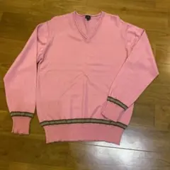 ポールスミス　ピンク　Vネックニット　セーター