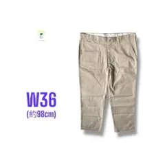 【各種割引】GEORGE ストレッチ ストレート チノパン トラウザー W36