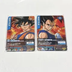 【非売品　プロモ】ドラゴンボール　データカードダス　孫悟空&ベジータ（ポタラ）