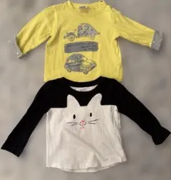 e-baby 黄色　車　GAP 長袖　トップスサイズ70〜80