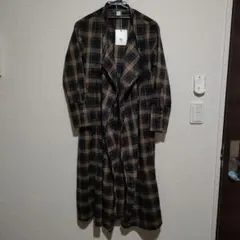 NATURAL VINTAGE GOA ロングコート ベロア ダークブラウン - メルカリ