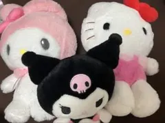 ハローキティ50周年 ぬいぐるみ しまむら ダイカットクッション 3点