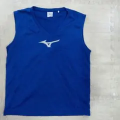 Mizuno 青 Vネック タンクトップ インナーシャツ160サイズ