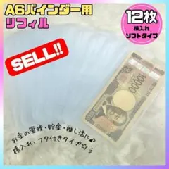 セール!! A6 リフィル 12枚 横型 バインダー 貯金 家計　管理のサムネイル
