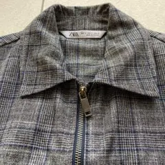 美品　ZARA チェック　ブルゾン　sサイズ　韓流