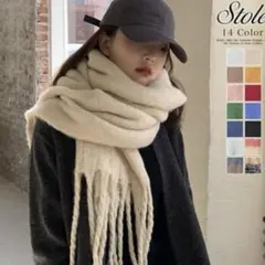 レディース マフラー ブラウン ふわふわ もこもこ 未使用