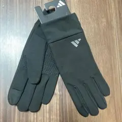 ◆新品未使用◆アディダスadidas メンズ手袋 滑り止め付 スマホ対応 防風