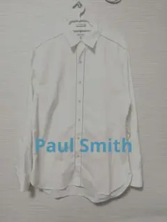 美品✨Paul Smith 刺繍入り長袖シャツ Mサイズ ホワイト
