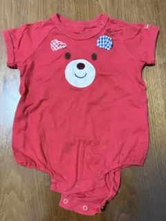 ミキハウスホットビスケッツ　くま　ロンパース 70 半袖