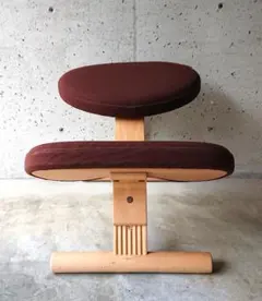 【美品】サカモトハウス バランスチェアイージー 　ショートバージョン　ブラウン