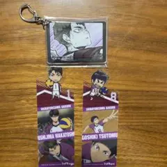 ハイキュー　ファンパークアクリルキーホルダー牛島若利ブックマークコレクション3点