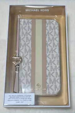 MICHAEL KORS iPhone17ProMaxケース ストライプデザイン