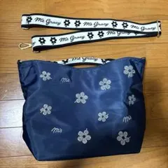 Ms Gracy 花柄ショルダーバッグ ネイビーのサムネイル