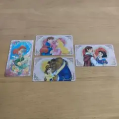 ディズニーストア　カードステッカー　名刺サイズ　シール　プリンセス