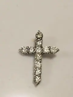 Silver刻印ありクロスペンダントトップ