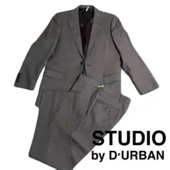 【STUDIO by D'URBAN】ウール混紡×シルク ビジネススーツ グレーのサムネイル