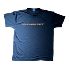 卓球　ワールドラバーマーケットTシャツ　男女共用Lサイズブラック
