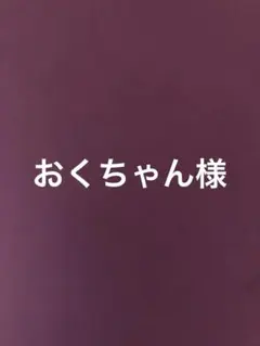 おくちゃん様　専用です