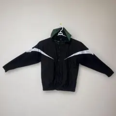 【美品】インザペイント バスケットボール ウインドブレーカー フーディ L黒×緑