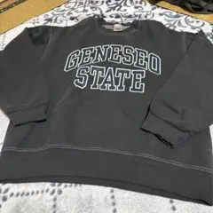 USA製 FRUIT OF THE LOOM 後染めスエット　墨黒