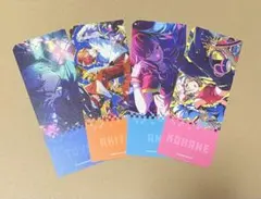 プロセカ　チケット風カード　小豆沢こはね　白石杏　東雲彰人　青柳冬弥