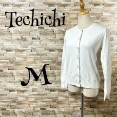 【テチチ /Techichi】　カーディガン　ニット　セーター　M　オフホワイト