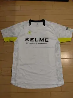 KELME サッカーシャツ ホワイト×ライム XL
