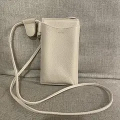 【BEAURE】カウレザースマホショルダーポーチ