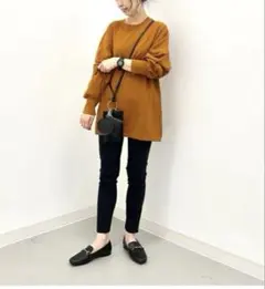 【GU】　ライトスウェットオーバーサイズT　長袖　S　カジュアル　ロングTシャツ