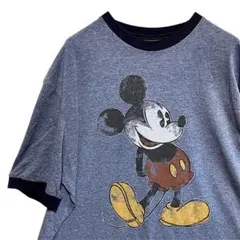 BNAJ リンガー Tシャツ 古着 ミッキーマウス ディズニー ランド キャラ