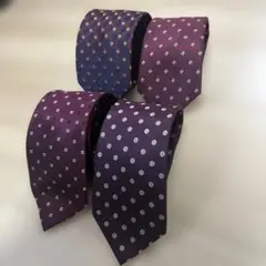 【美品】ネクタイ 4本セット 赤