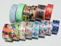 マスキングテープ　花柄　フラワー　14個セット