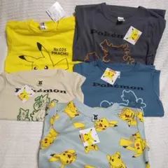 新品☆ポケモン　長袖　Tシャツ　5枚セット　130cm