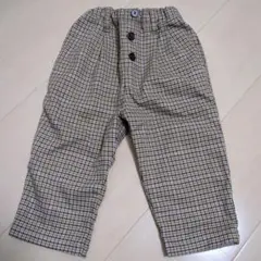 petit main チェック柄パンツ 80