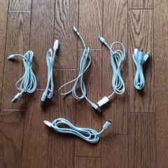 【計6本セット】Lightningケーブル ライトグレー USB &Type-C