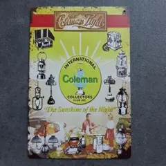 P⑦送料込※新品/レトロブリキ看板/アンティーク コールマンColeman1枚