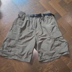 GU ナイロン カーゴショートパンツ オリーブ S