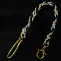 パラコード ウォレットコード 真鍮フック ハンドメイド メンズ