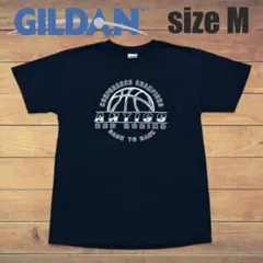 00s US古着 ウィスコンシン バスケ カレッジ アーチロゴ Tシャツ M 黒