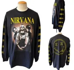 美品 ビンテージ NIRVANA 長袖 Tシャツ XL 黒 xpvのサムネイル