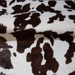 ハラコレザーカウ チョコ 本革 レザークラフト A4x2枚分以上