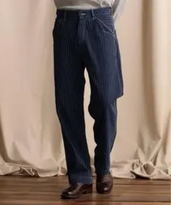 schootヒッコリーデニム　インディゴカラー