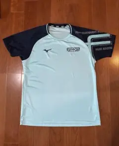 Mizuno バレーボールシャツ　XL 水色/ネイビー