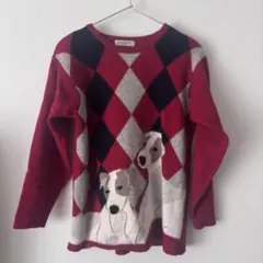 KAZAMIDORI by NAGAI セーター 犬 M